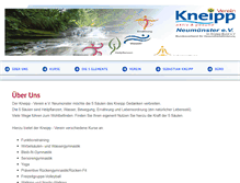 Tablet Screenshot of kneipp-verein-nms.de